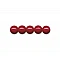 Wooden Beads (Ø 8 mm, 85 pcs) - Bordeaux