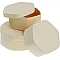 Hexagonal wooden box (11 x 10.2 cm, H 4.5 cm)