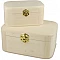 Wooden Storage Boxes with Latch (2 pcs)