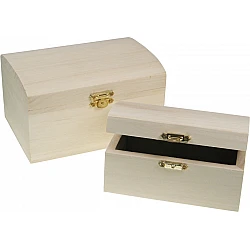 Wooden Box with Latch (2 pcs)