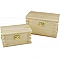 Wooden Boxes with Latch (2 pcs)