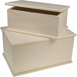Wooden Boxes (2 pcs)