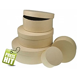 Round Cardboard Box (D 14 x 5.5 cm)
