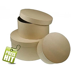 Cardboard Box - Tall Round (D 15 x 7.5 cm)