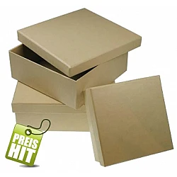 Kvadrātveida kartona kastīte (12 x 12 x 5 cm)