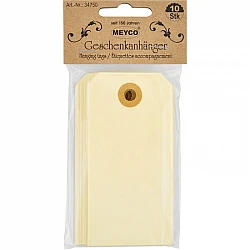 Cardboard Tags - Beige (10 cm, 15 pcs.)