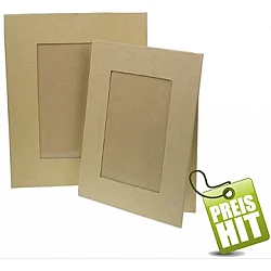 Cardboard photo frame with easel (19 x 15 cm)