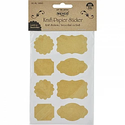 Крафт-бумажные наклейки (40 шт.)