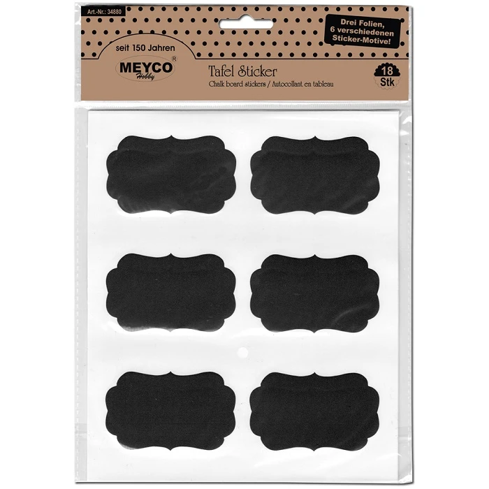Chalkboard stickers (18 pcs.)