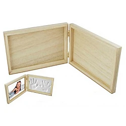 Two-part folding wooden frame