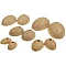 Wooden doll feet (20 x 25 mm, 45 pcs)