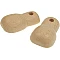 Wooden Doll Feet (28 x 48 mm, 22 pcs)