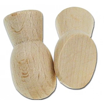 Koka rociņas lellēm (24 x 12 mm, 35 gb.)