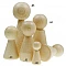Wooden counting cubes (37 x 15 mm, 62 pcs)