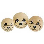 Деревянные головки для кукол (3 шт.)