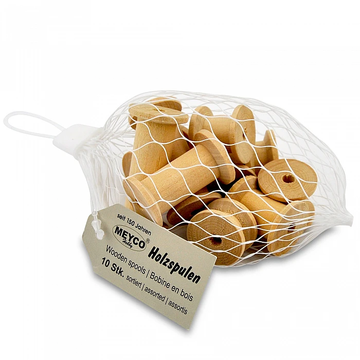 Деревянные бобины — разные размеры (10 шт.)