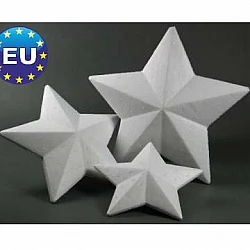 Полистирольные звезды (высота 15,5 см, 4 шт.)