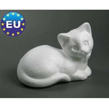 Полистироловая кошка, лежащая (12,5 x 10 см, 5 шт.)