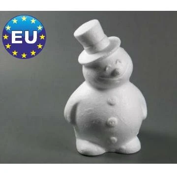 Polistirola sniegavīrs (H 16,5 cm, 4 gb.)