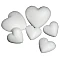 Polystyrene Hearts (H 90 mm, 20 pcs)