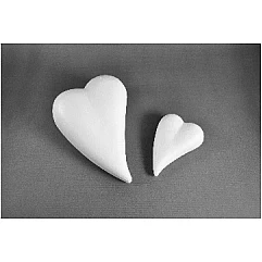 Polystyrene heart H12cm