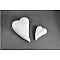 Polystyrene heart H12cm