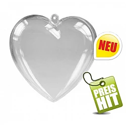 Пластиковое сердце (высота 65 мм)