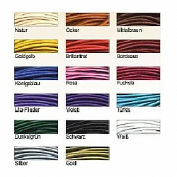 Кожаные шнуры (D 2 мм, 1 м) - сиренево-фиолетовый