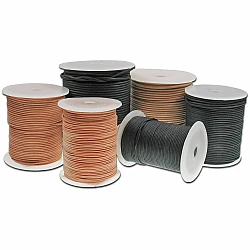 Кожаный шнур (D 1,5 мм, 50 м) — натуральный цвет