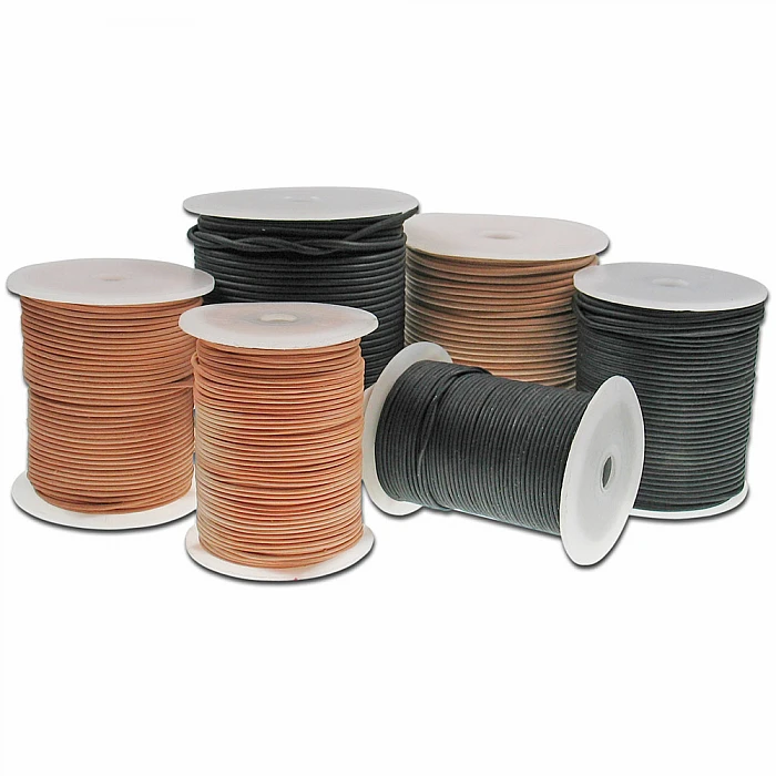 Ādas aukla (D 1,5 mm, 50 M) - dabiskas krāsas