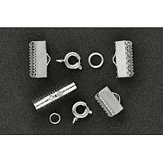 Замки для украшений - серебро (10, 12, 15 мм)