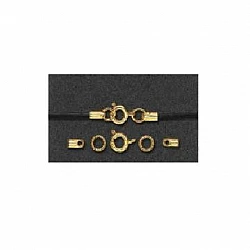 Застёжки для украшений (D 7 мм, 2 шт.) — золотистого цвета