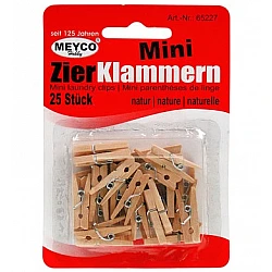 Small Wooden Pegs (L 3.5 cm, 25 pcs.)