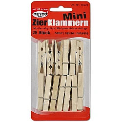 Small wooden clothespins