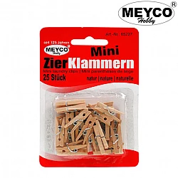 Small Wooden Clothespins (L 25 mm, 25 pcs)