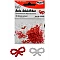 Decorative Glitter Bows - 55 pcs.