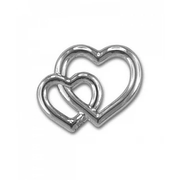 Plastic Figures (15 pcs) - Silver Heart