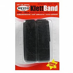 Self-adhesive fastening tape (20 mm x 100 cm) - black
