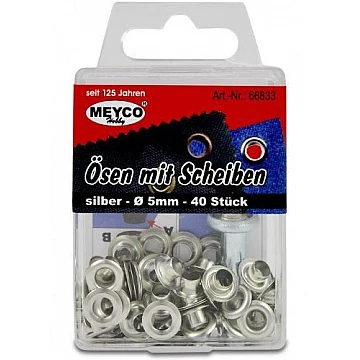 Заклепки серебристого цвета (D 5 мм, 40 шт.)