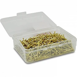 Скобы-заколки (L 18 мм, 50 шт) — золотого цвета