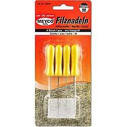 Filcēšanas adatas ar koka rokturi (4 gb)