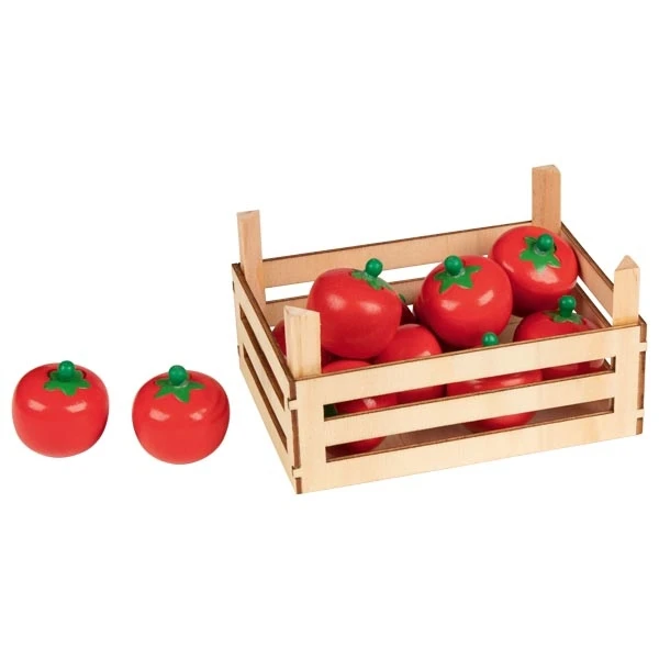 Tomatoes in a vegetable crate