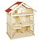 Wooden Dollhouse Without Furniture