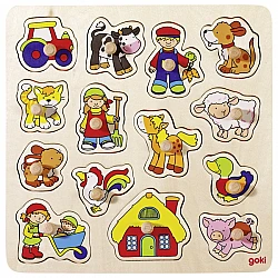 Деревянная пазл «Фермерские животные» (14 шт.)