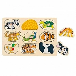 Деревянная пазл «Кому что принадлежит?»