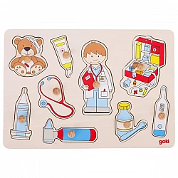 Деревянная пазл «Визит к врачу» (9 шт.)