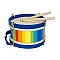 Colorful Leather Drum (D 21.5 cm)