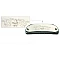 Mouth harmonica with rounded corners (metal) 10.5 cm