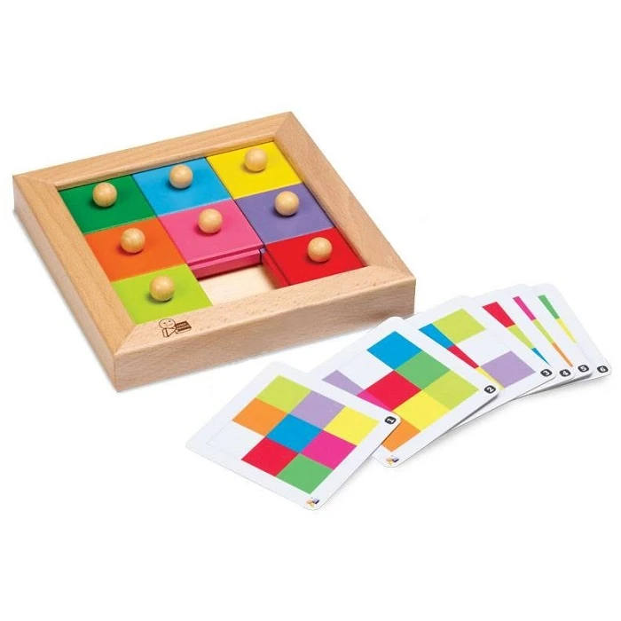 Sliding wooden puzzle