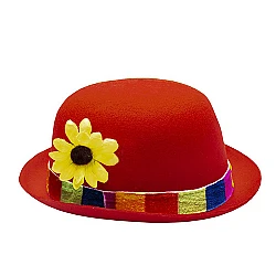 Clown Hat with Flower